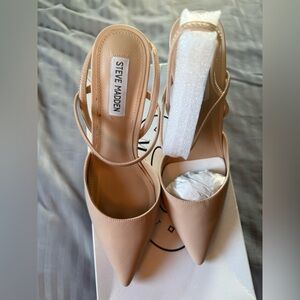 Steve Madden Nude Strappy Heels